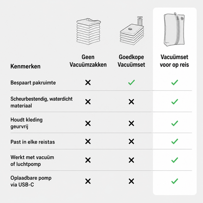 PackEase | Meer Ruimte Door Vacuümcompressie