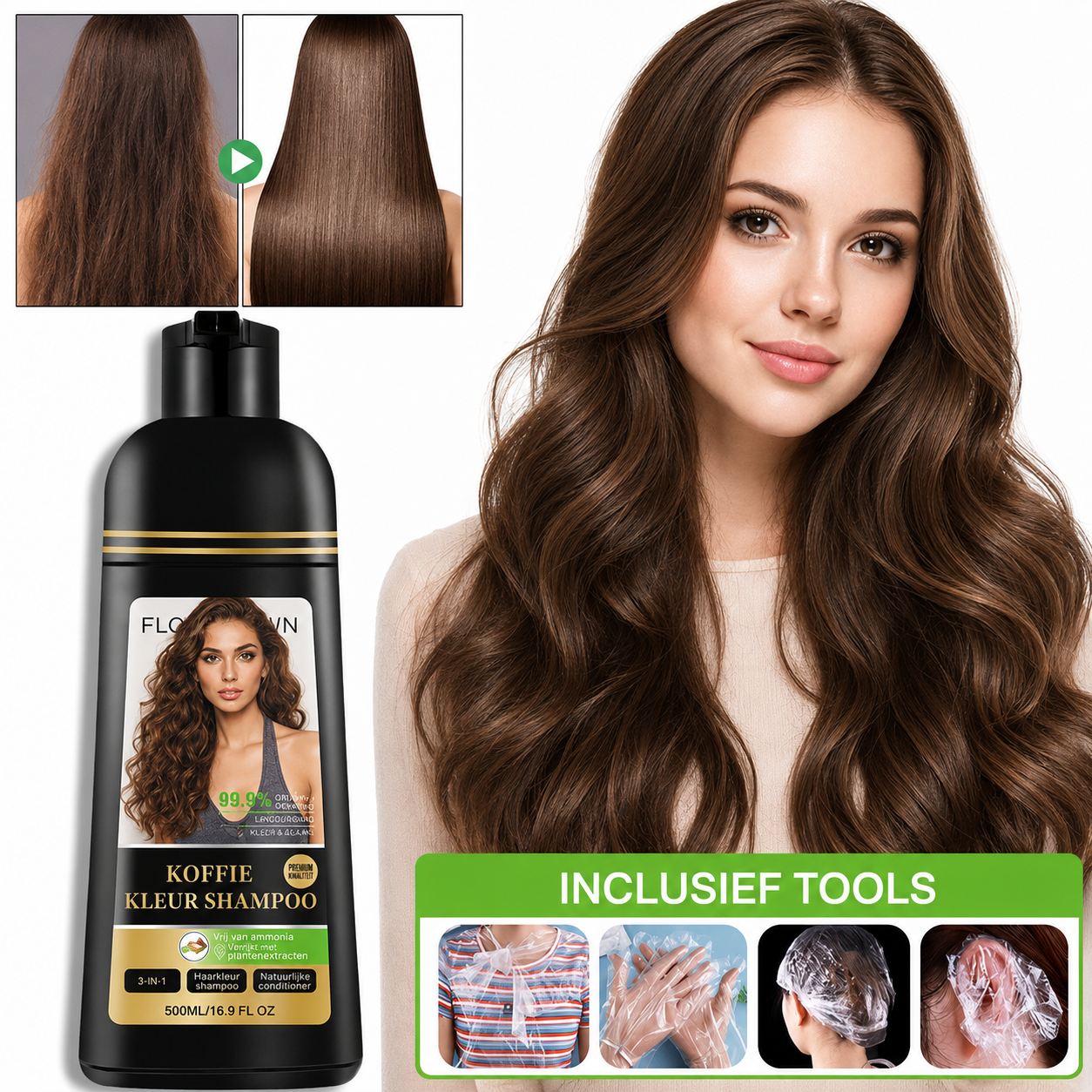 ColorGlow Shampoo | Natuurlijk Gekleurd Haar Zonder Grijze Uitgroei