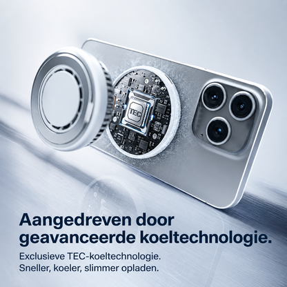 PolarCircle | 25W Draadloze Snellader met Actieve TEC-koeling