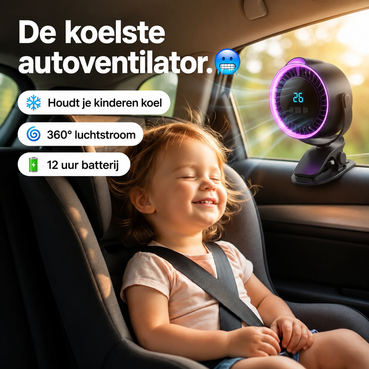 CoolClip | Veilige Babyventilator Voor Onderweg