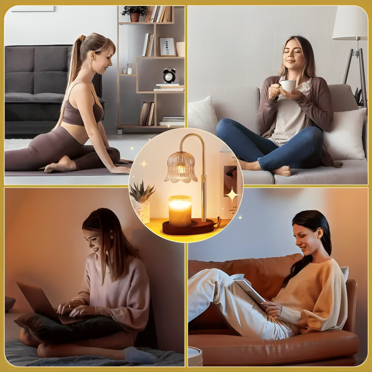 CandleGlow | Metalen Kaarsenwarmerlamp Met Timer
