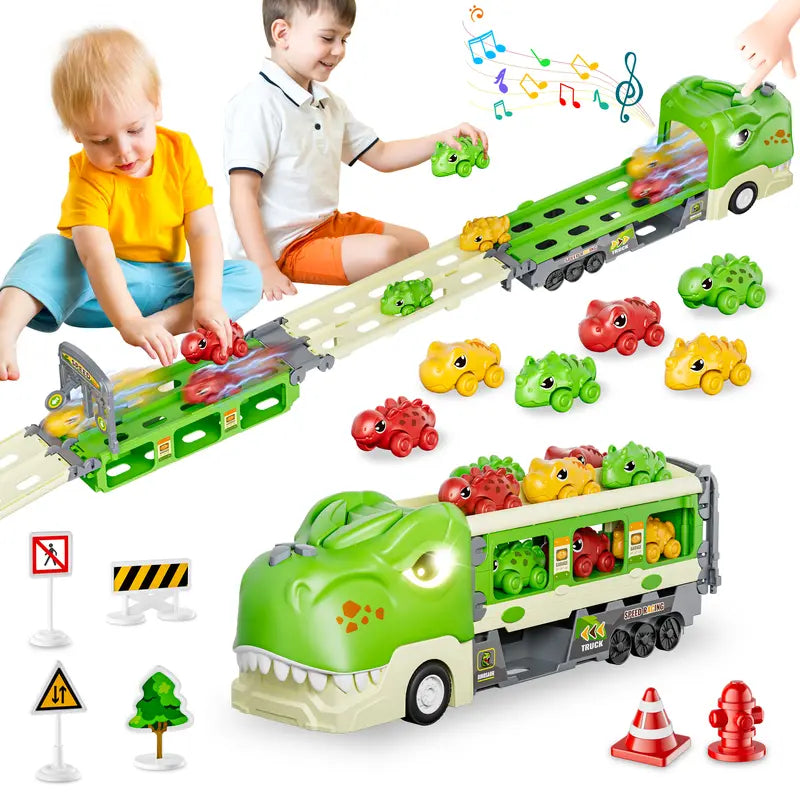 DinoTrack | Dinosaurus Transporttruck Voor Kinderen
