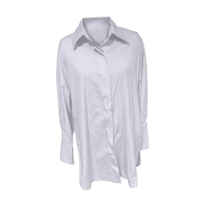 Oversized Lapel Button Shirt voor Dames