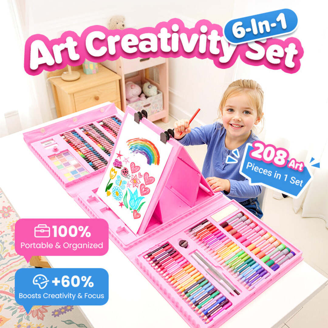 CreativeBox | 6-in-1 Creatieve Knutselset voor Kinderen