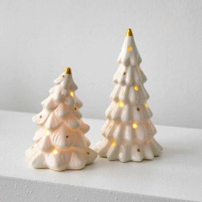 SnowLight | Handgemaakte Keramische Dorp met Verlichte Vensters