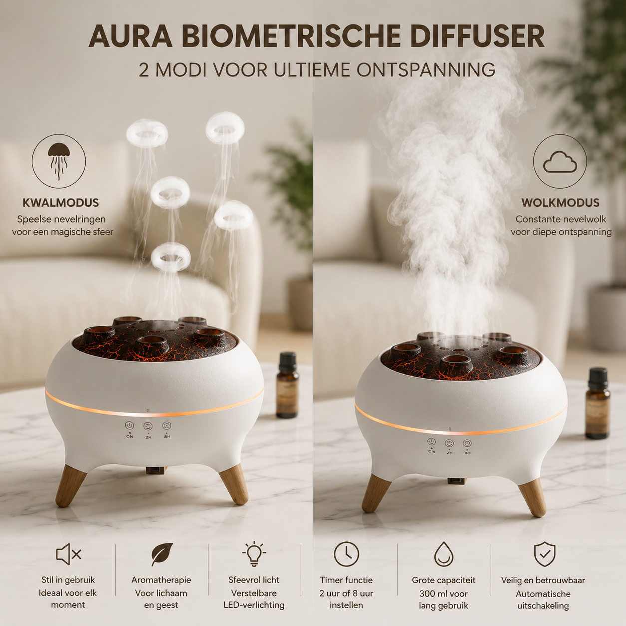 AquaJelly | Jellyfish Aroma Diffuser & Luchtbevochtiger