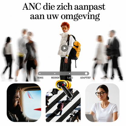 Nethos | Premium Draadloze ANC Oordopjes