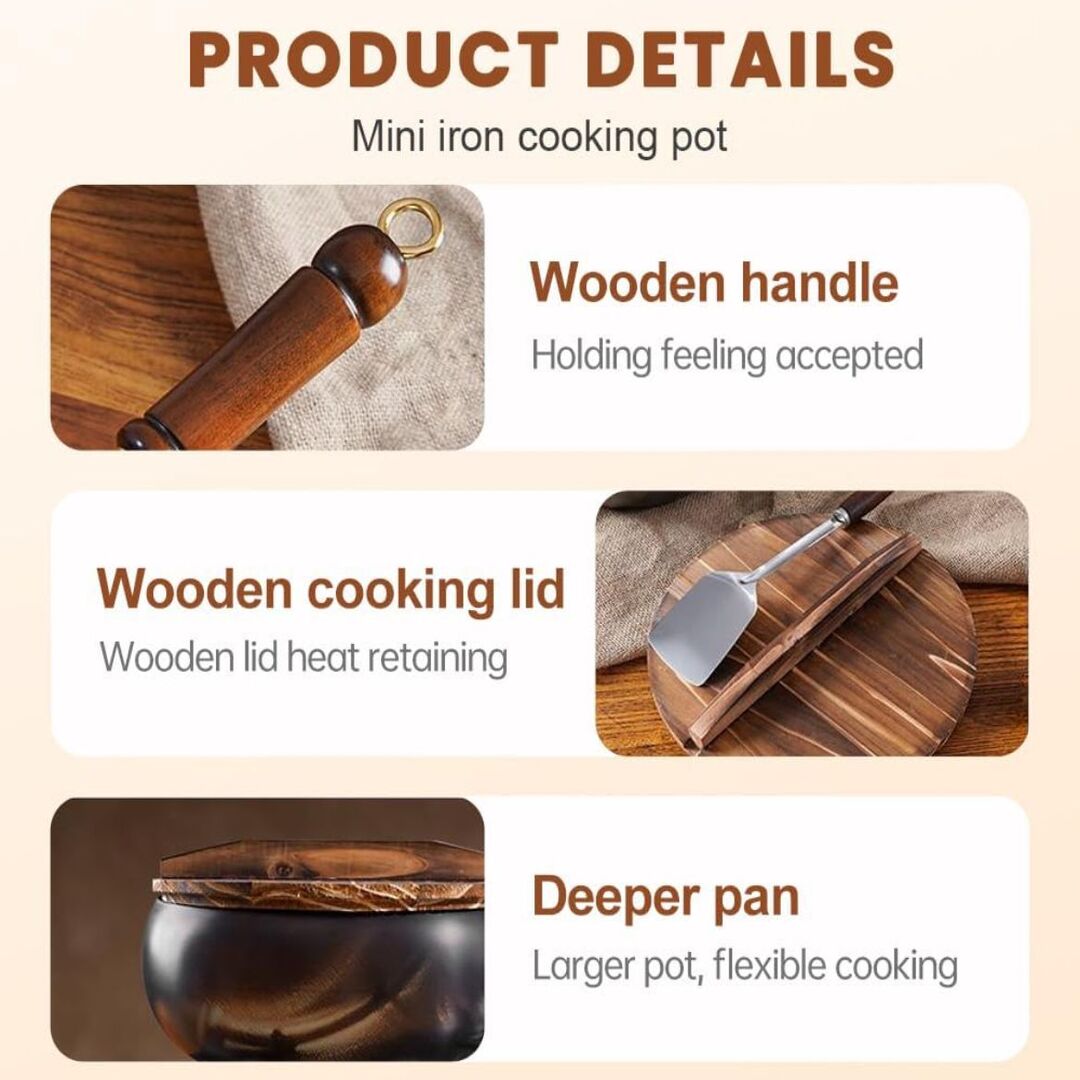 IronChef | Handgesmede Wadjan met Natuurlijke Anti-aanbak