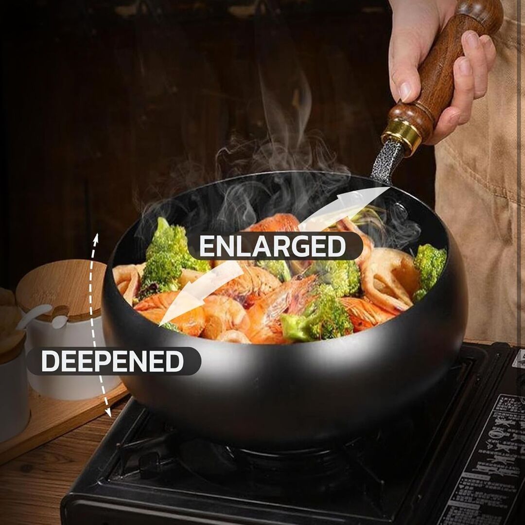 IronChef | Handgesmede Wadjan met Natuurlijke Anti-aanbak