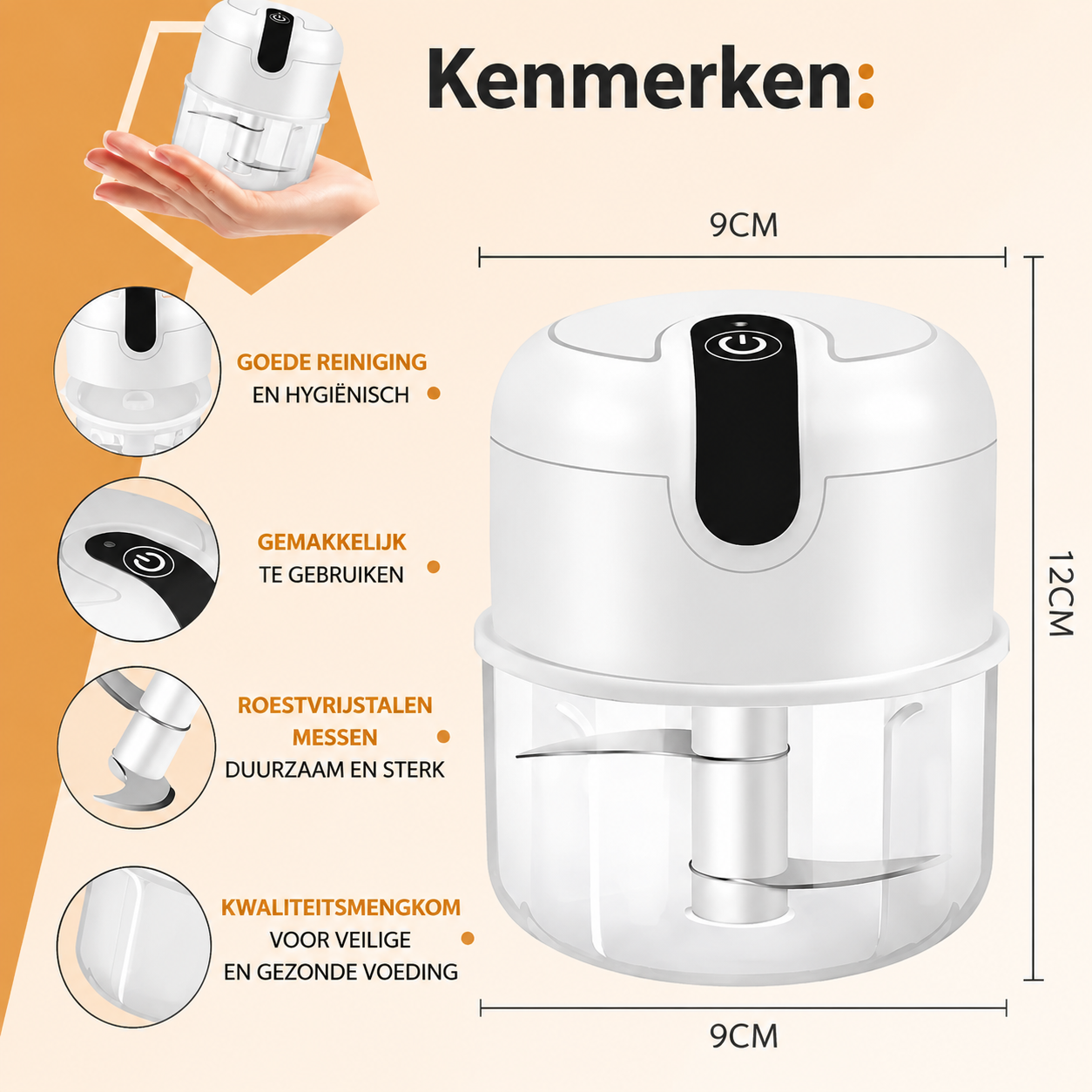 QuickChop | Draadloze Keukenhacker