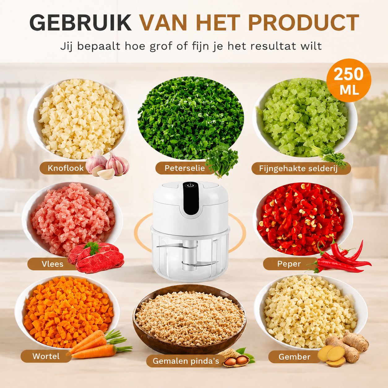 QuickChop | Draadloze Keukenhacker