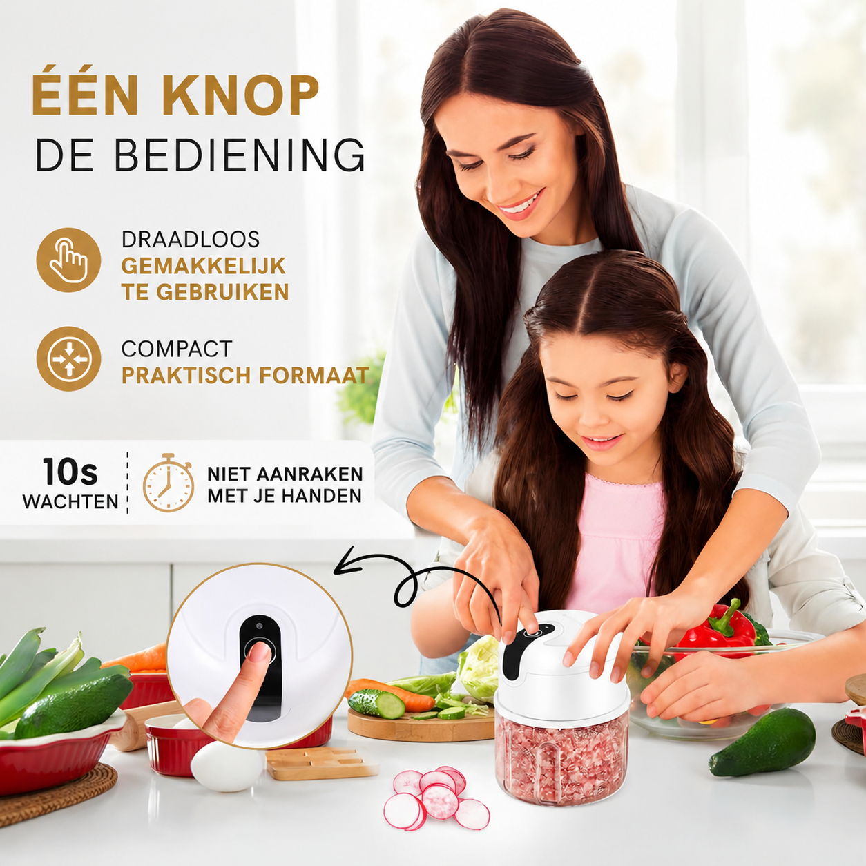 QuickChop | Draadloze Keukenhacker