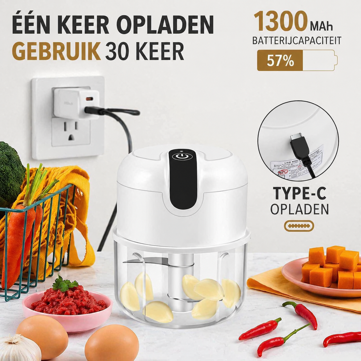 QuickChop | Draadloze Keukenhacker