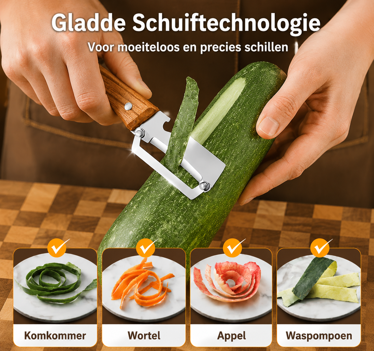 SmoothPeel | Keukenpeeler met Scherpe Messen en Ergonomisch Handvat