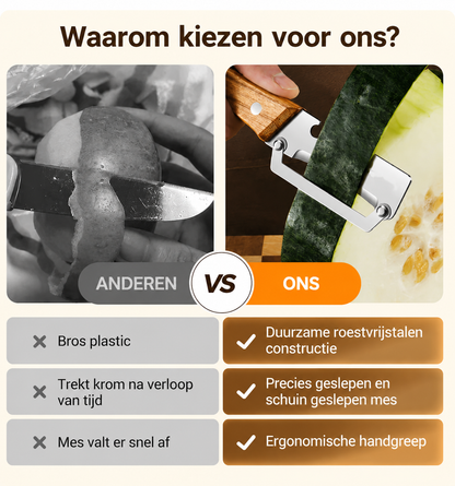 SmoothPeel | Keukenpeeler met Scherpe Messen en Ergonomisch Handvat