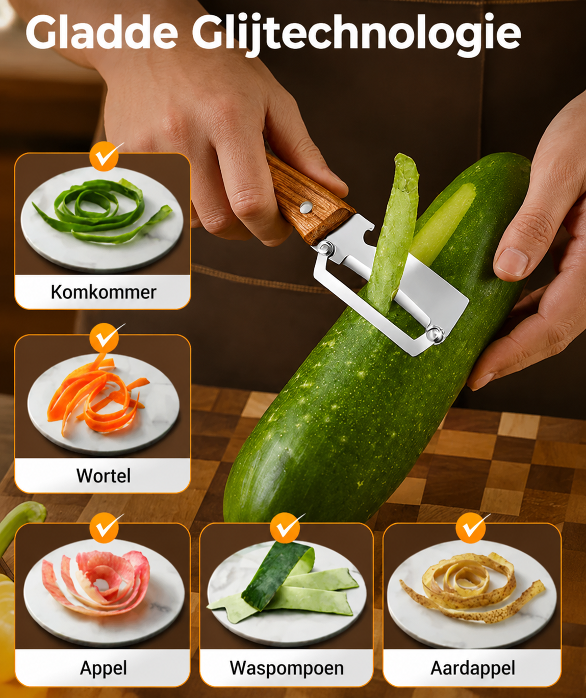 SmoothPeel | Keukenpeeler met Scherpe Messen en Ergonomisch Handvat