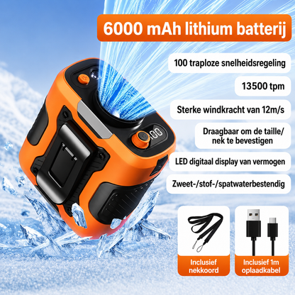 BreezeClip | Handsfree Verkoeling Tijdens Warme Dagen