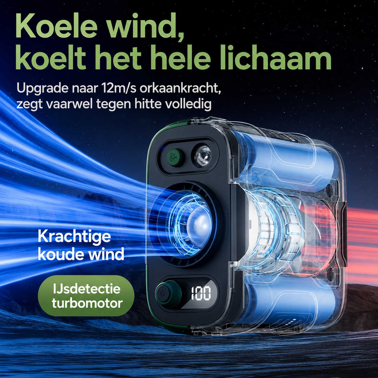 BreezeClip | Handsfree Verkoeling Tijdens Warme Dagen