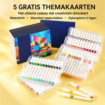 MarkerSet | Heldere Kleuren En Strakke Lijnen