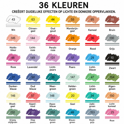 MarkerSet | Heldere Kleuren En Strakke Lijnen