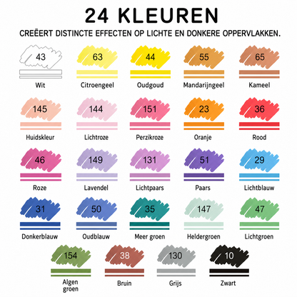 MarkerSet | Heldere Kleuren En Strakke Lijnen