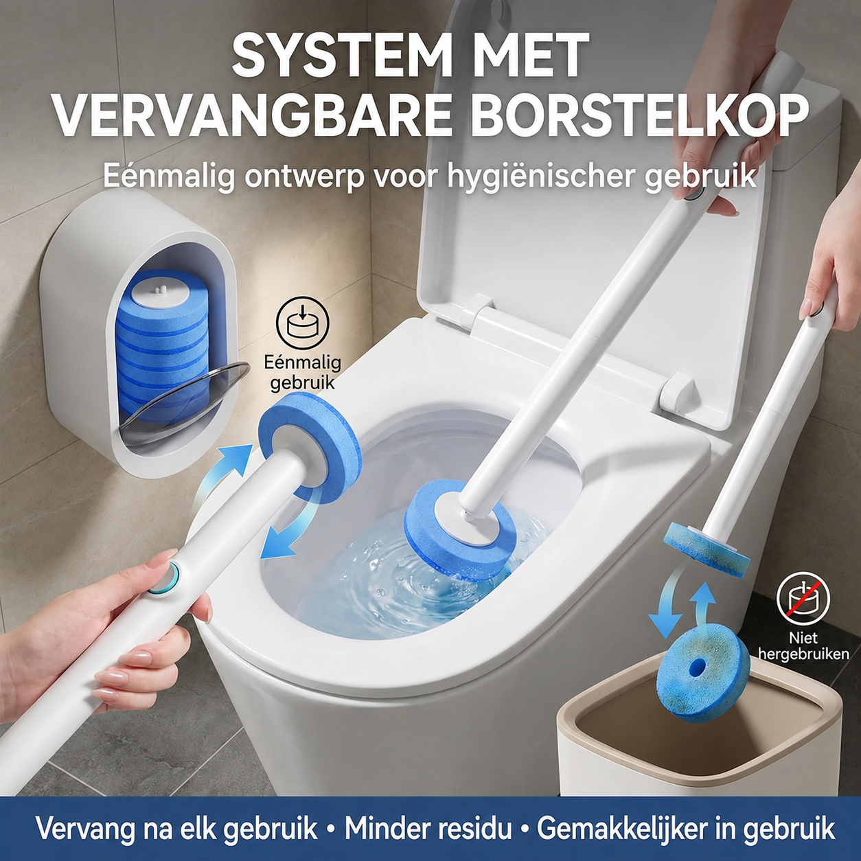 CleaningBrush | Hygiënisch Schoon Zonder Vieze Borstel