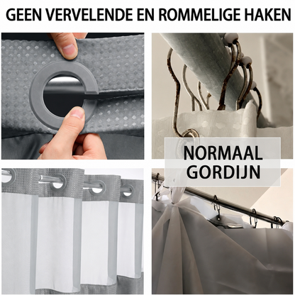 Showercurtain | Snel Ophangen Zonder Losse Haken