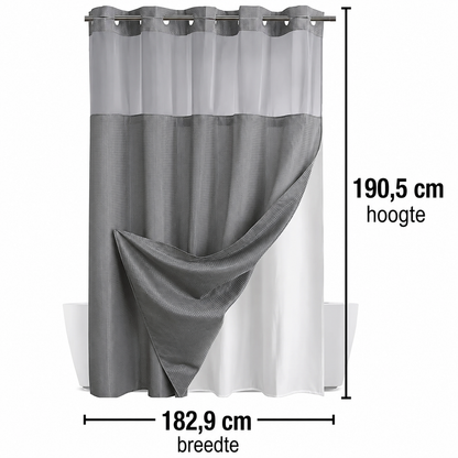 Showercurtain | Snel Ophangen Zonder Losse Haken