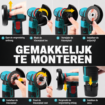 MiniGrinder | Snel Snijden En Slijpen Zonder Kabel