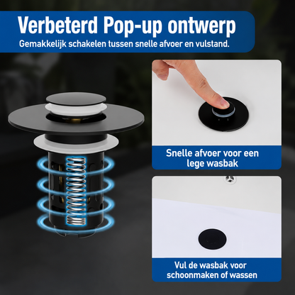 SinkGuard | Slimme Pop-up Afvoerstop Voor Een Schone Wastafel