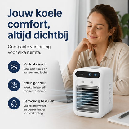 VentoCool | Persoonlijke Verkoeling Zonder Droge Lucht