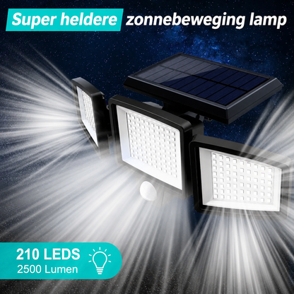 LumiGuard | Draadloze Solar Buitenlamp met Bewegingssensor