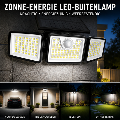 LumiGuard | Draadloze Solar Buitenlamp met Bewegingssensor