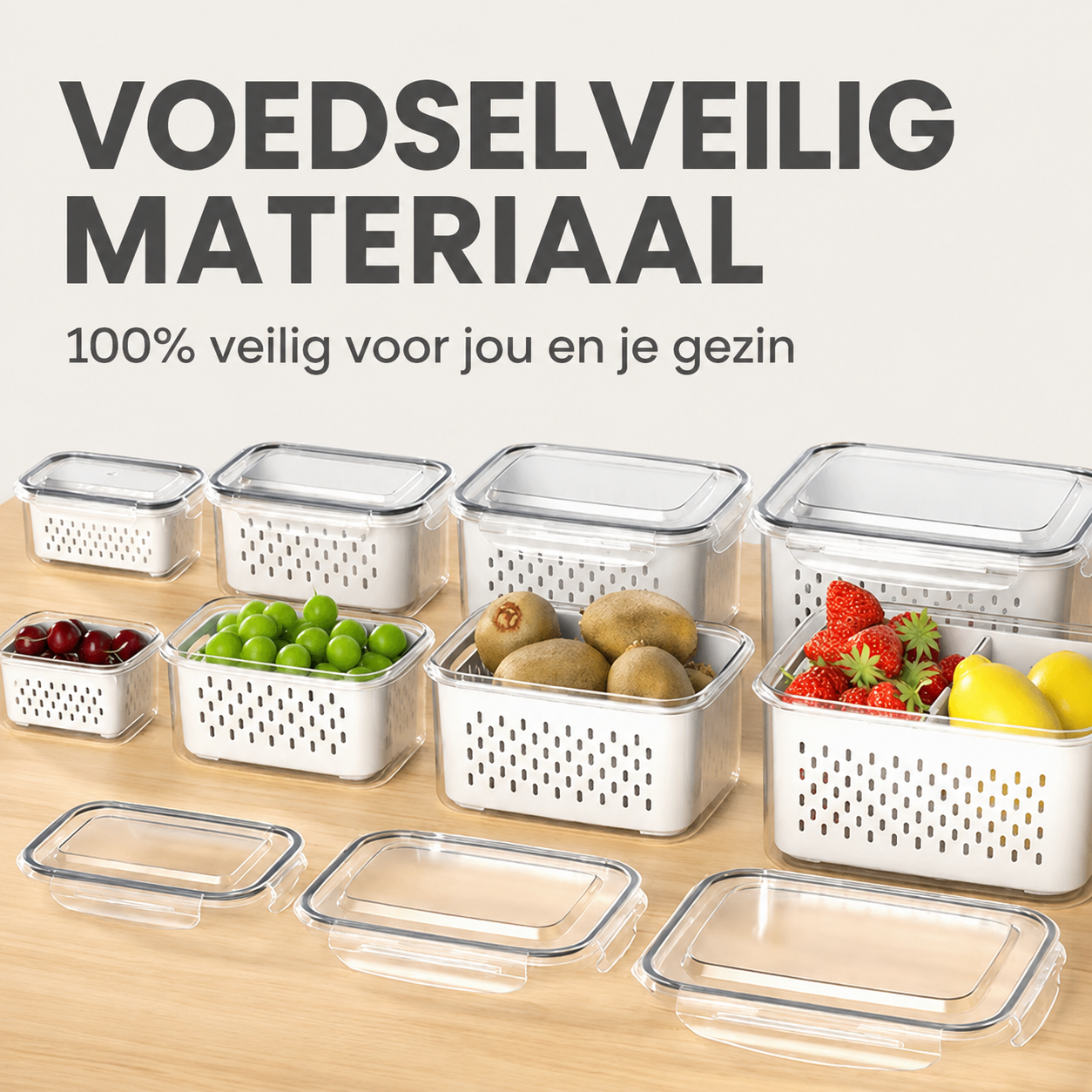 VersHouder | Houd Groente En Fruit Langer Vers  4-in-1
