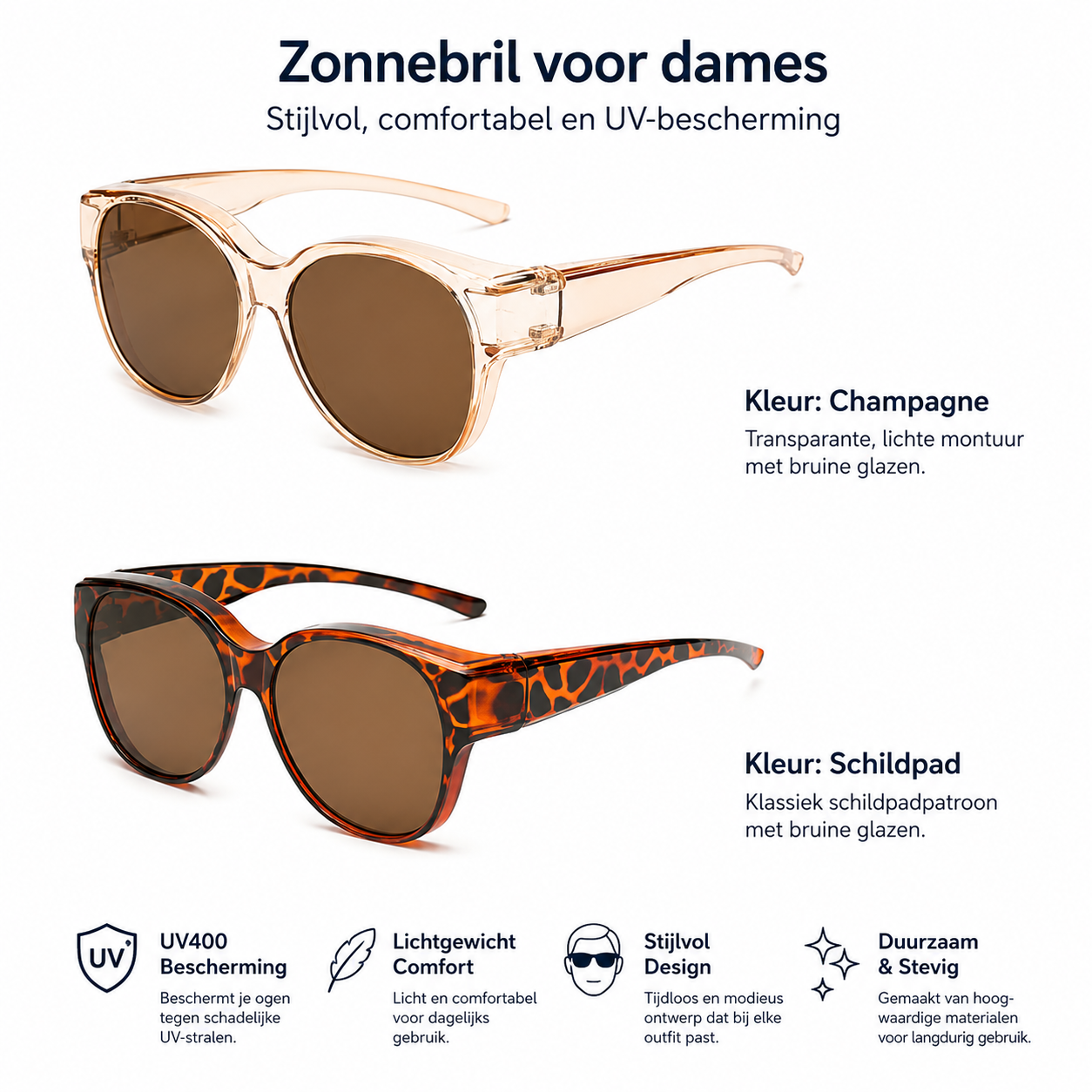 FitOver | Helder Zicht en Volledige UV-Bescherming Over Je Bril