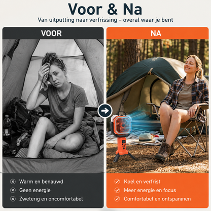 CampingFan | Koel Comfort Tijdens Buitenactiviteiten