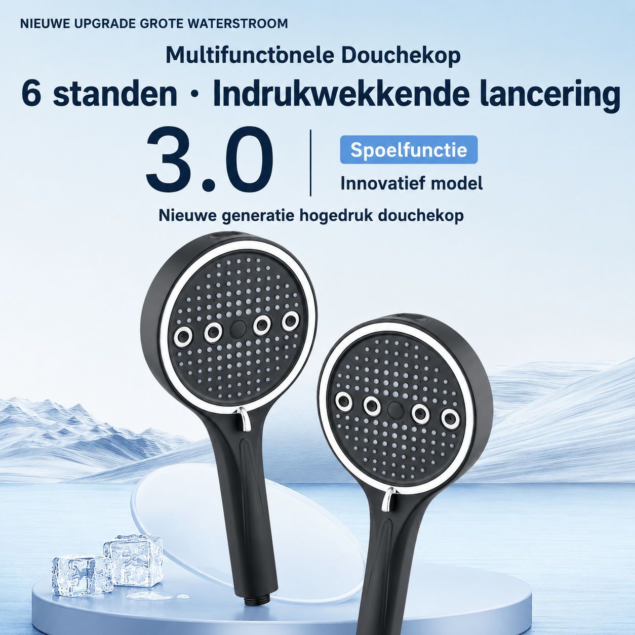 ShowerFlex | Handdouche Met 6 Straalstanden En Krachtige Waterdruk