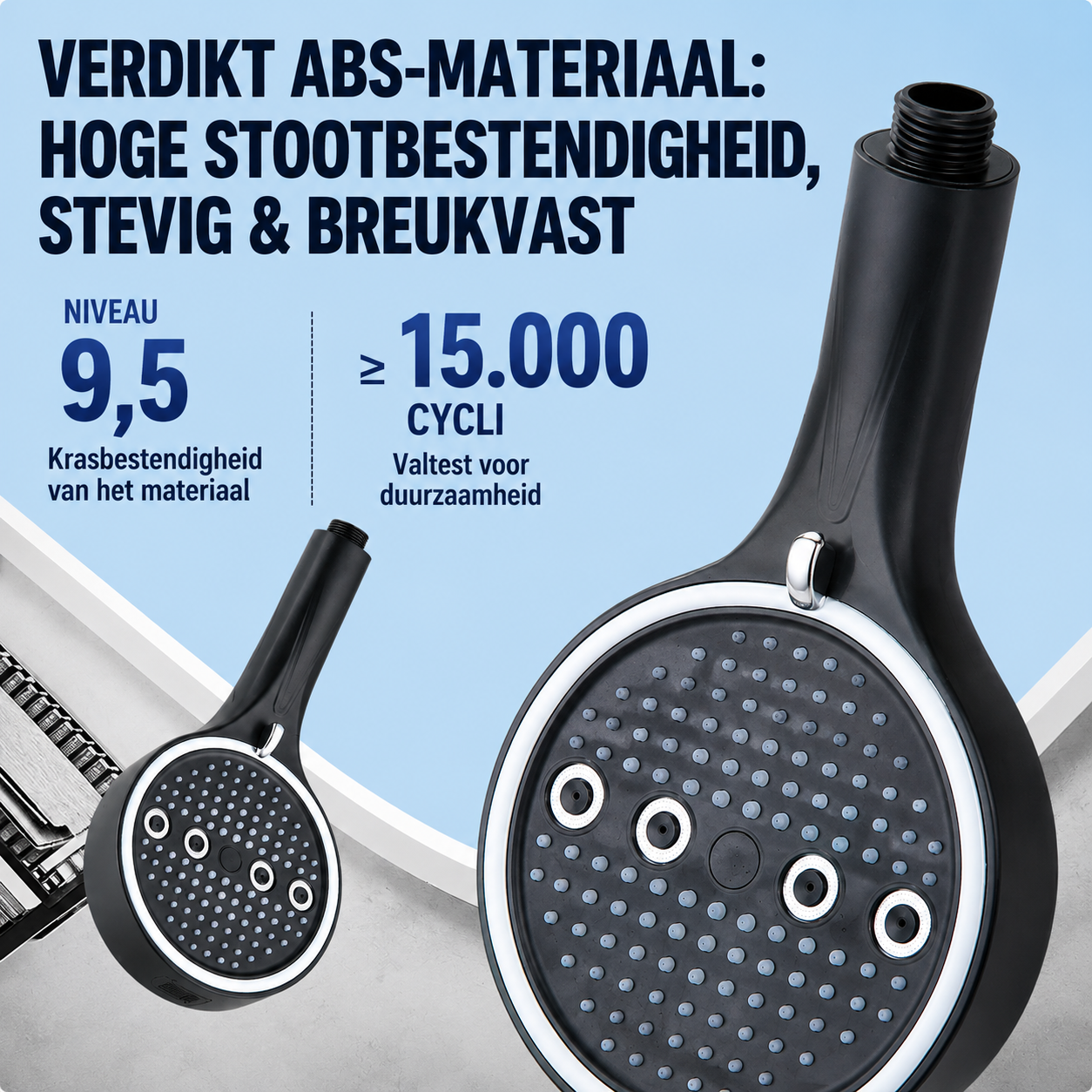 ShowerFlex | Handdouche Met 6 Straalstanden En Krachtige Waterdruk
