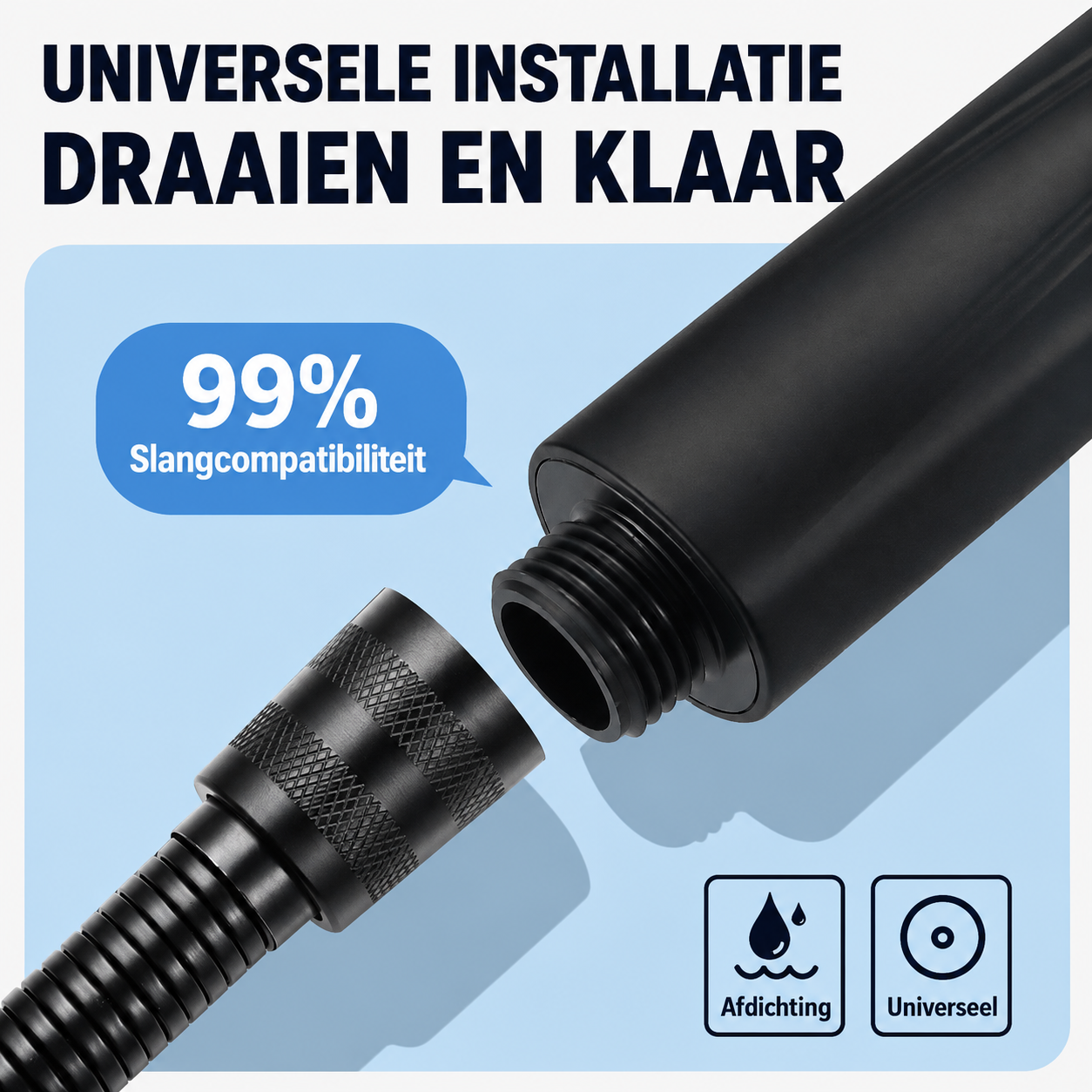 ShowerFlex | Handdouche Met 6 Straalstanden En Krachtige Waterdruk