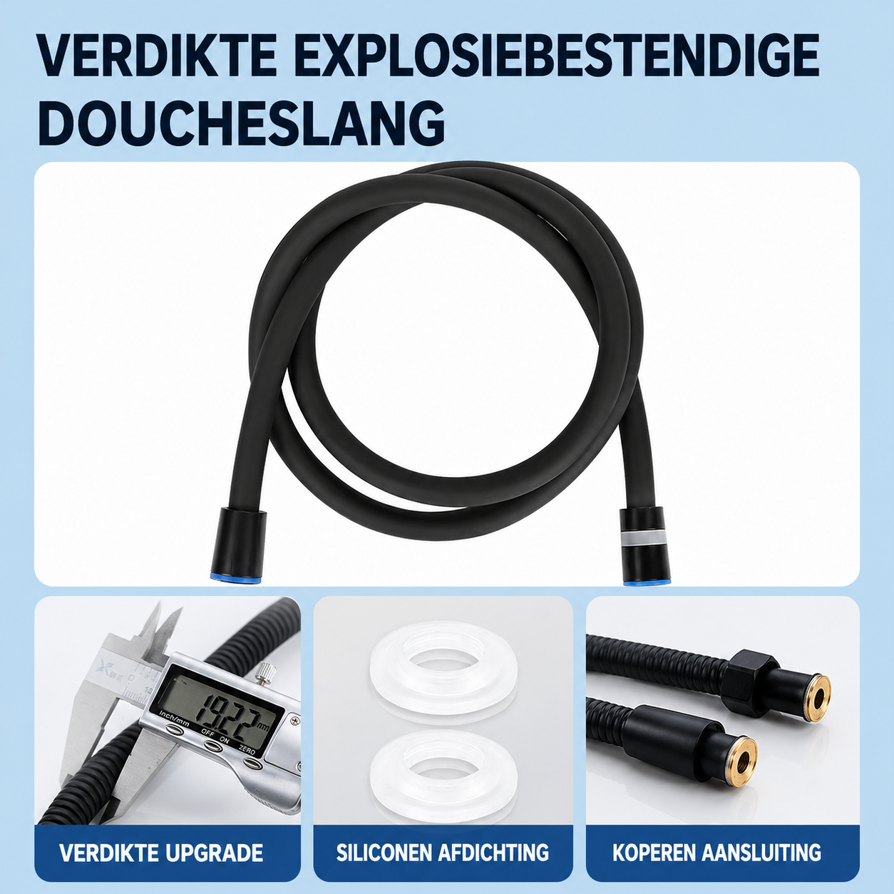 ShowerFlex | Handdouche Met 6 Straalstanden En Krachtige Waterdruk