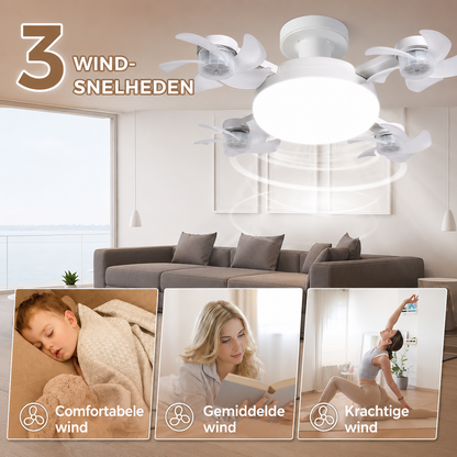 LED Plafondventilator | Frisse Lucht & Sfeervol Licht