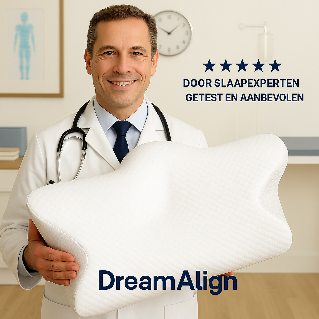 DreamAlign | Ergonomisch Kussen voor Pijnvrij en Rustgevend Slapen