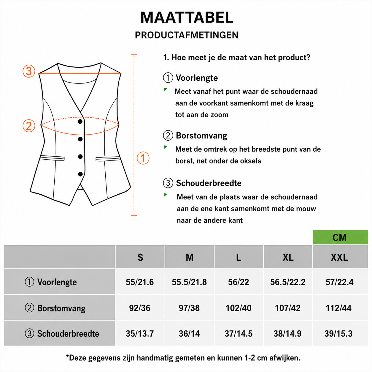 Élan Vest |Dames Elegante Giletblazer met V-Hals