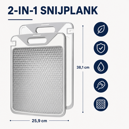 Snijplank | Dubbelzijdige Snijplank Voor Veiliger Koken