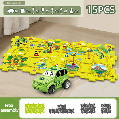 PuzzleRace | Educatief Speelspoor Set