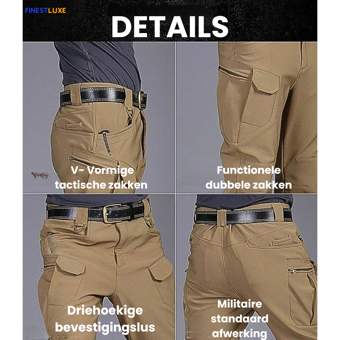 FleeceShield | Waterafstotende Broek met Fleecevoering en 10 Vakken