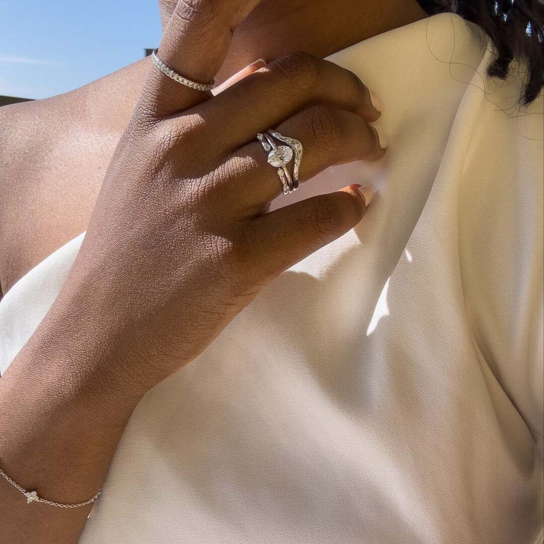 NovaLuxe | Set van 3 Zilveren Ringen met Hybride Mix van Elegant en Modern Design