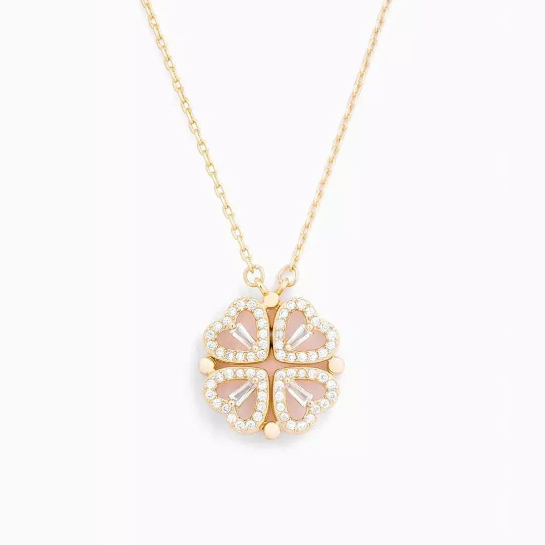 SparkLuxe | Verstelbare Ketting met Klaver- en Hartdesign