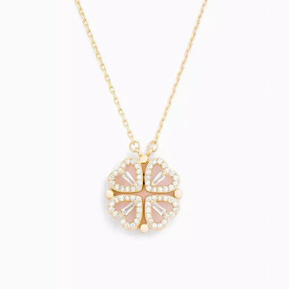 SparkLuxe | Verstelbare Ketting met Klaver- en Hartdesign