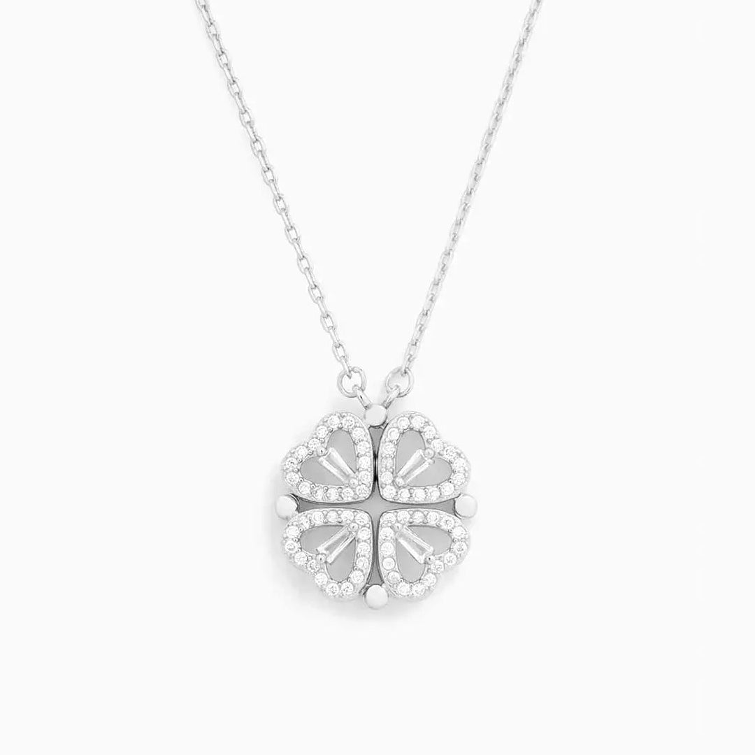 SparkLuxe | Verstelbare Ketting met Klaver- en Hartdesign